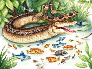 Alimentazione dell'anaconda: cosa mangia?