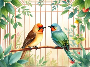 Ara e Cenerini: possono convivere nella stessa gabbia?