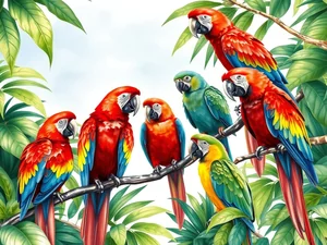 Colori e Tipi di Parrocchetti: Una Guida Completa