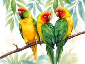 Conuri: Quali uccelli possono convivere?