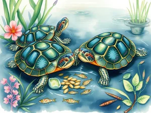 Cosa mangiano le tartarughe dipinte? Scopri la loro alimentazione