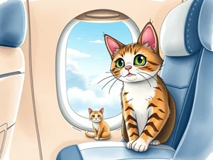 Gatto in aereo: come gestire i bisogni?