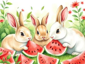 I conigli possono mangiare l'anguria? Rischi e benefici