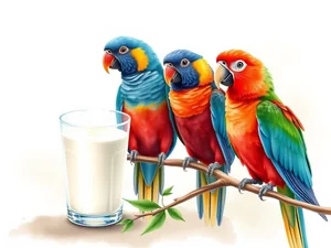 Pappagalli e latte: fa bene o male? Guida veterinaria