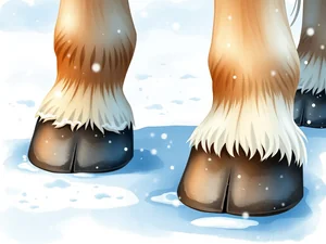 Zoccoli dei cavalli: sentono freddo in inverno?